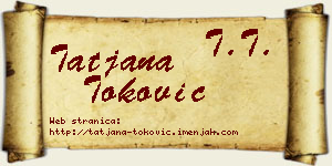 Tatjana Toković vizit kartica